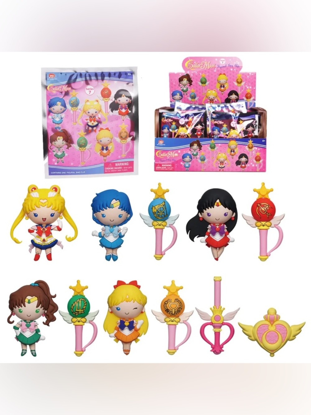 SAILORMOON : SAILOR MOON 3-D FIGURAL KEY CHAIN BLIND BAG - SERIES 6